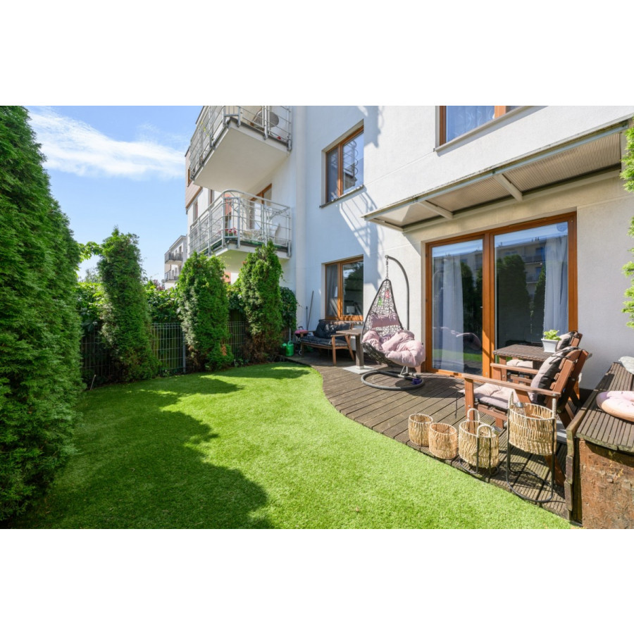 mazowieckie, Warszawa, Białołęka, Żeglugi Wiślanej, Dwustronne mieszkanie 53 m2 z dwoma ogr&oacute;dkami