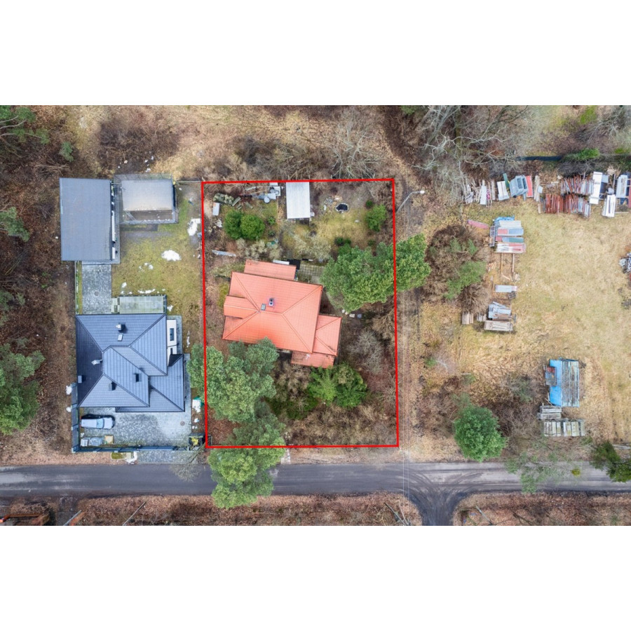 mazowieckie, Warszawa, Wawer Miedzeszyn, Nagłowicka, Powojenny dom w willowej okolicy na Wawrze